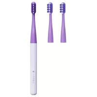 Ортодонтична зубна щітка зі змінними насадками (3шт), Фіолетова